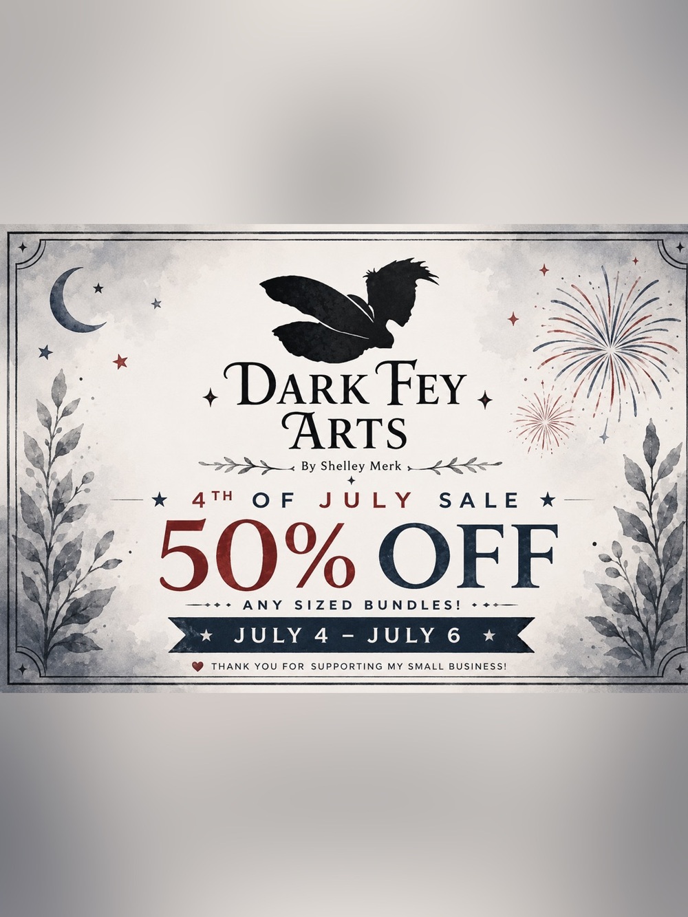 Dark Fey Arts 50% Off Patriotic SALE!!🍄🕊️🦋